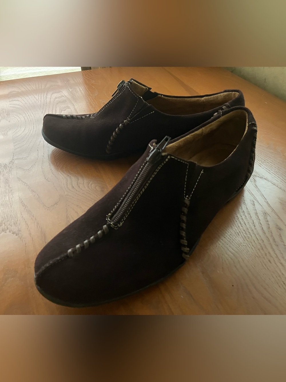 Dark Brown Suede Natural Soul by Naturalizer Loafers Women’s Size 10